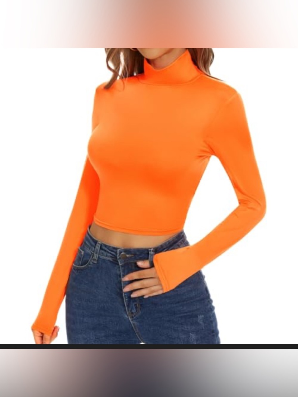 Forever 21 Cropped Ribbed Turtleneck Sweater